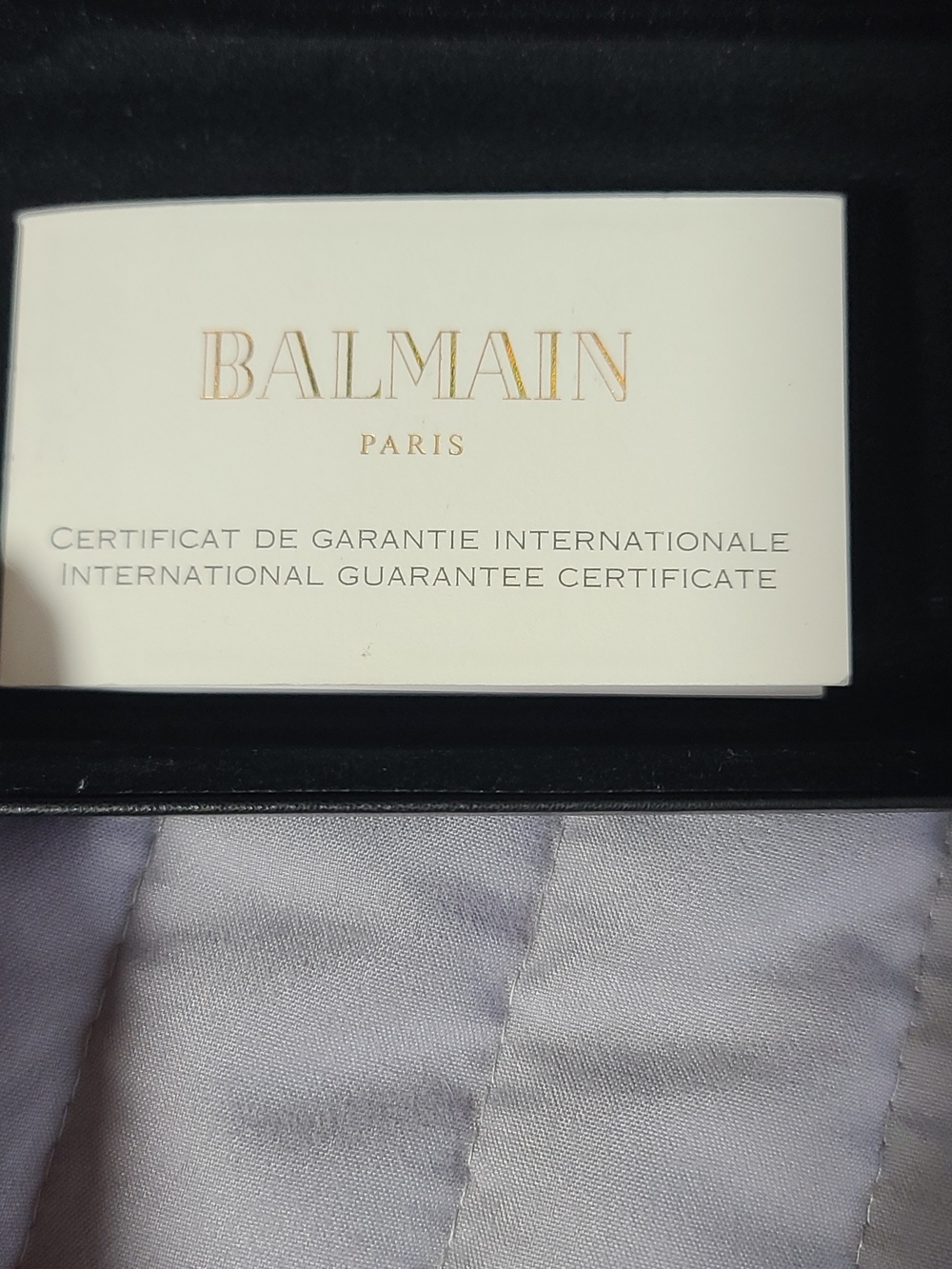 Balmain Paris Sunglasses Case - Black with Gold Logo - Picture 3 of 4